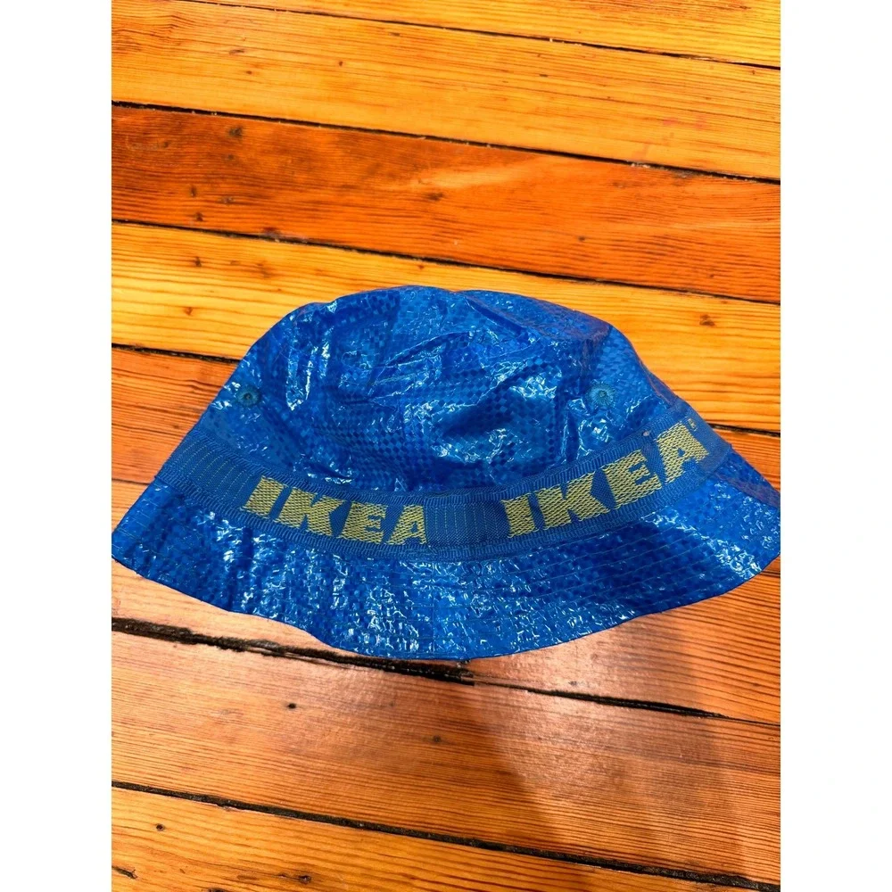IKEA Bucket Hat Blue KNORVA Frakta Bag Material Streetwear Novelty Hat NEW